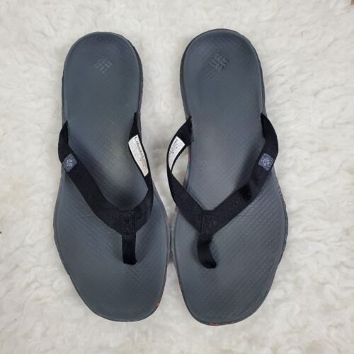 Columbia Orla Bl4359 Sandals Flip Flops Women's Sz 11 Gray/Black